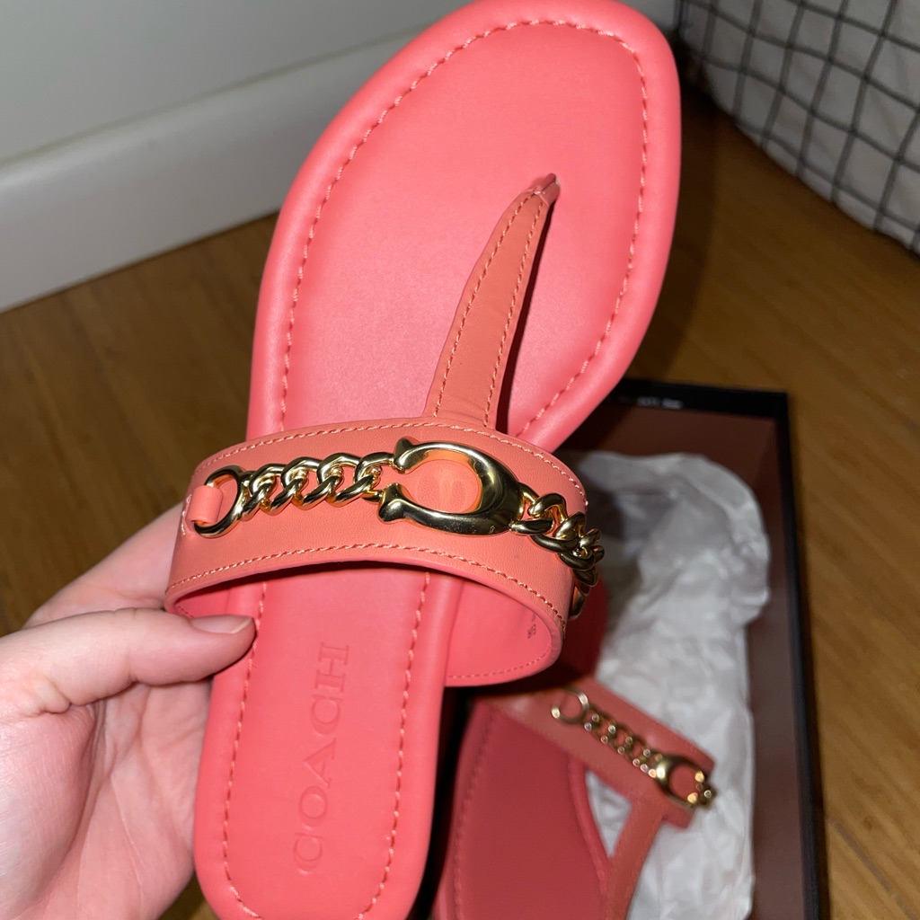 Coach Peach Sandals